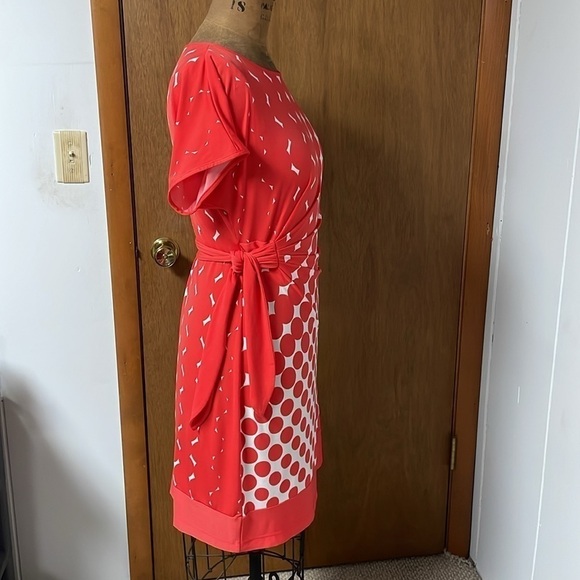 New directions orange with white dots size 14 dress - Picture 3 of 7